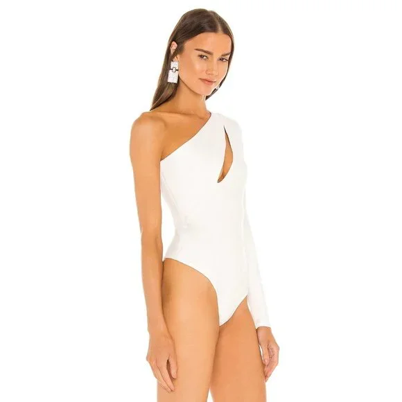 NBD Aaliyah Bodysuit White Women's Size Small - Picture 3 of 12